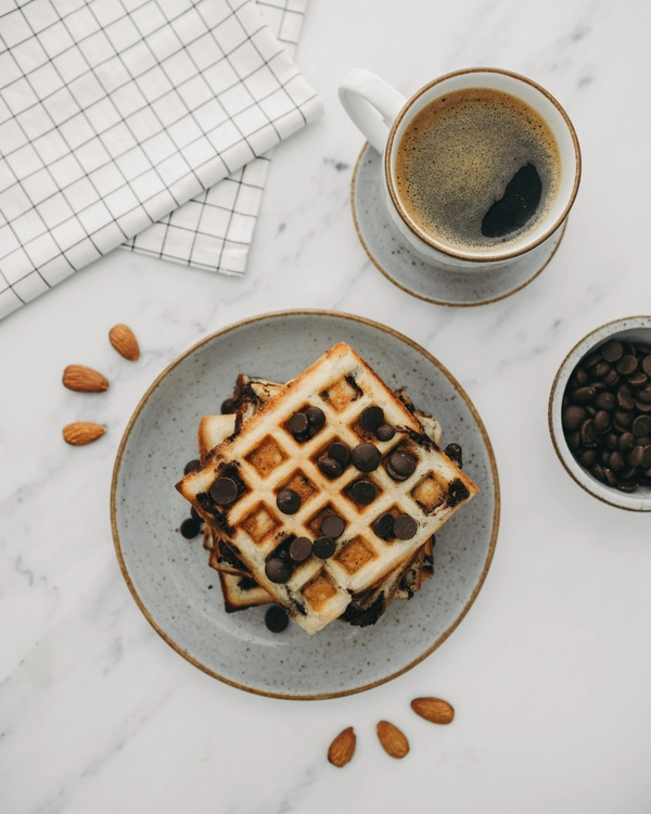wafels als ontbijt