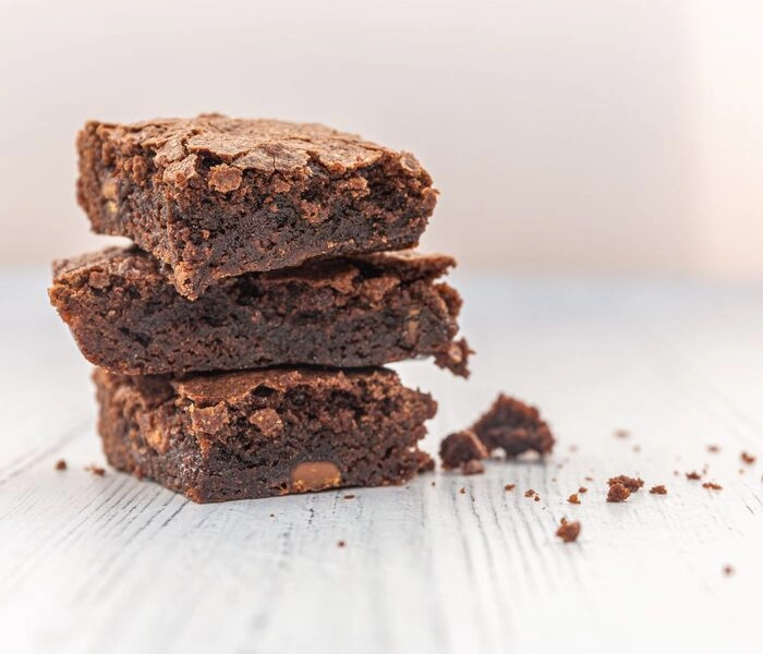 groenten in toetjes ja dat zijn pompoen-chocolade brownies