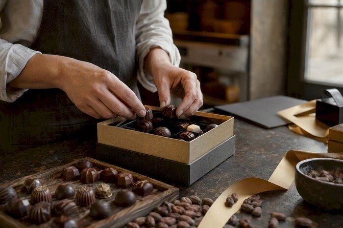 hoe stel je een uitgebalanceerd chocoladeassortiment samen dat geschikt is om cadeau te geven