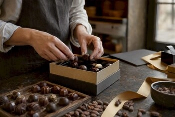 hoe stel je een uitgebalanceerd chocoladeassortiment samen dat geschikt is om cadeau te geven