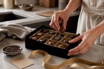 hoe stel je een gepersonaliseerde geschenkdoos met chocolade samen