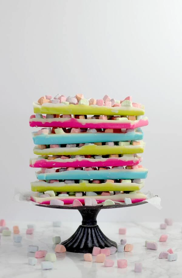 marshmallow marshmallows met rood oranje