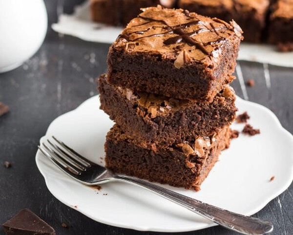 brownies met cashewnotenboter