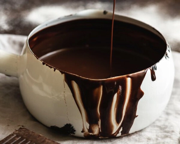 chocoladeganache met bam-chocoladewijn