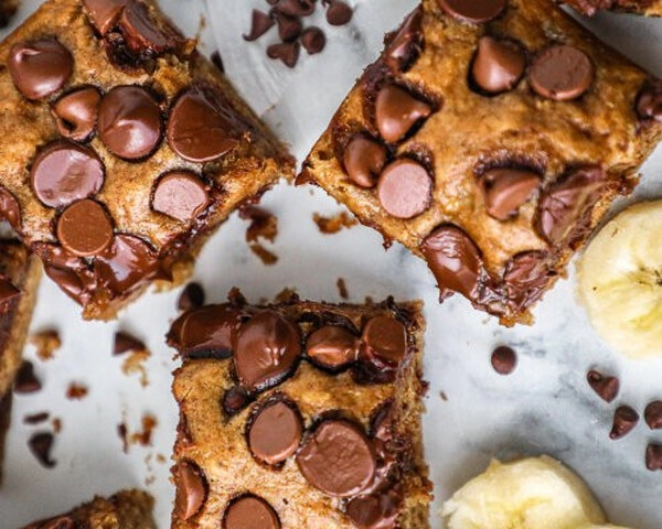 pindakaas banaan brownies