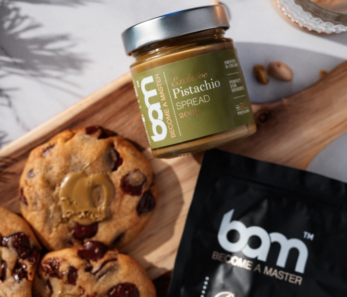 koekjes met bam pistachepasta