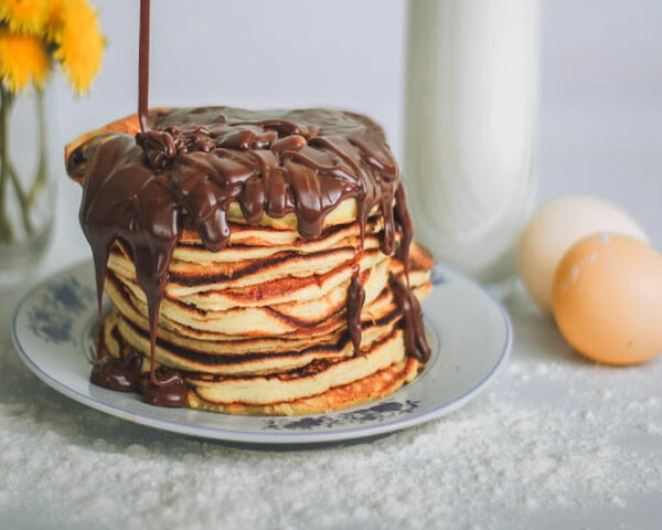 pannenkoeken met chocoladestukjes