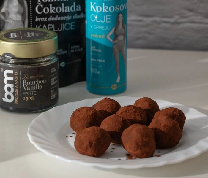 avocadotruffels met pure chocolade