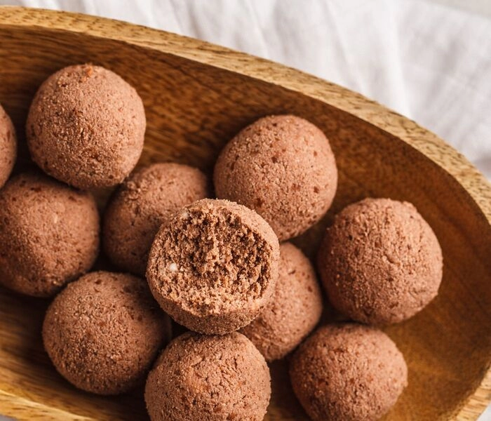 hazelnoot eiwitballetjes met cacao