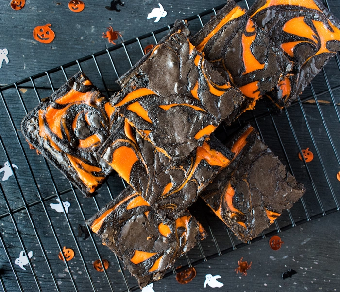 brownies met sinaasappelchocolade
