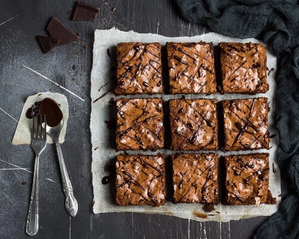 brownies met chocolade