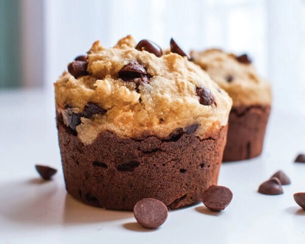chocolade muffins met banaan