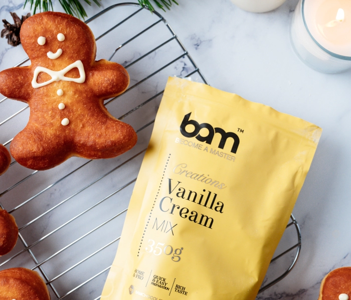 kerstdonuts met vanillecrème