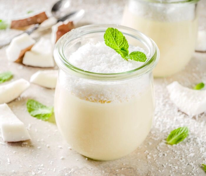 kokosnoot panna cotta