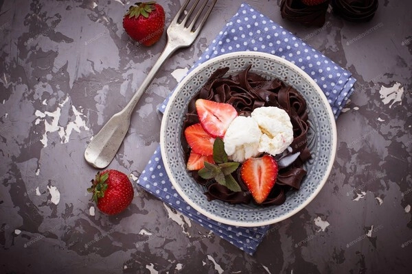 chocoladepasta in fruitfantasie