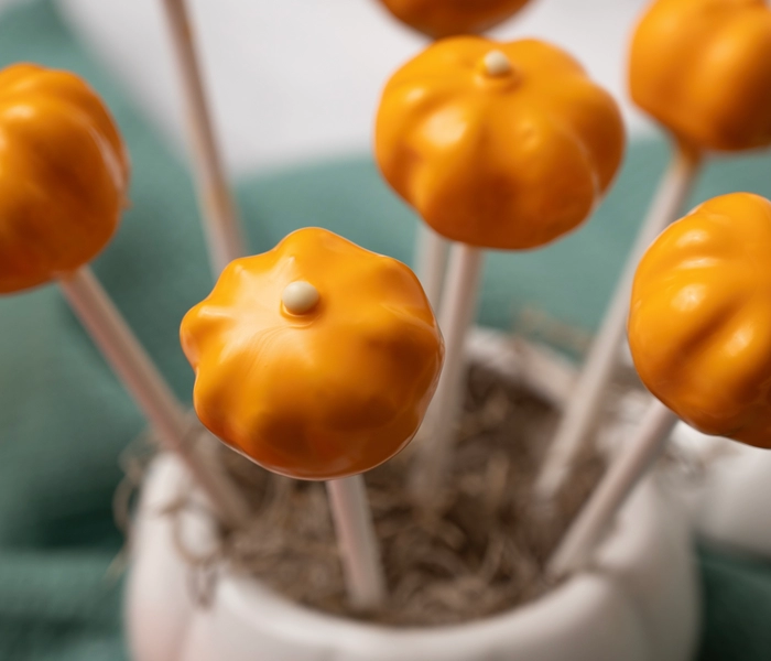 pompoenvormige cakepops