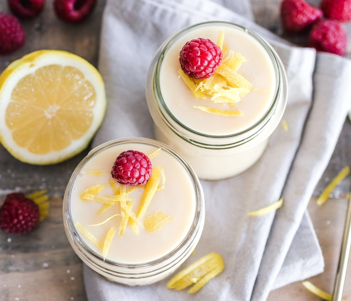 vanillepudding met witte chocolade
