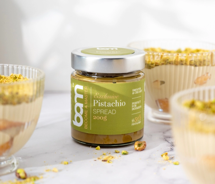 pistache tiramisu in een kopje