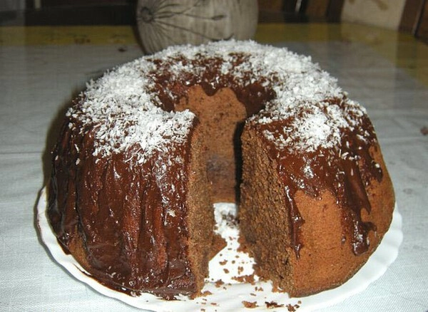 chocoladetaart met yoghurt
