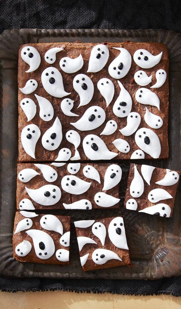 halloween met chocolade brownies