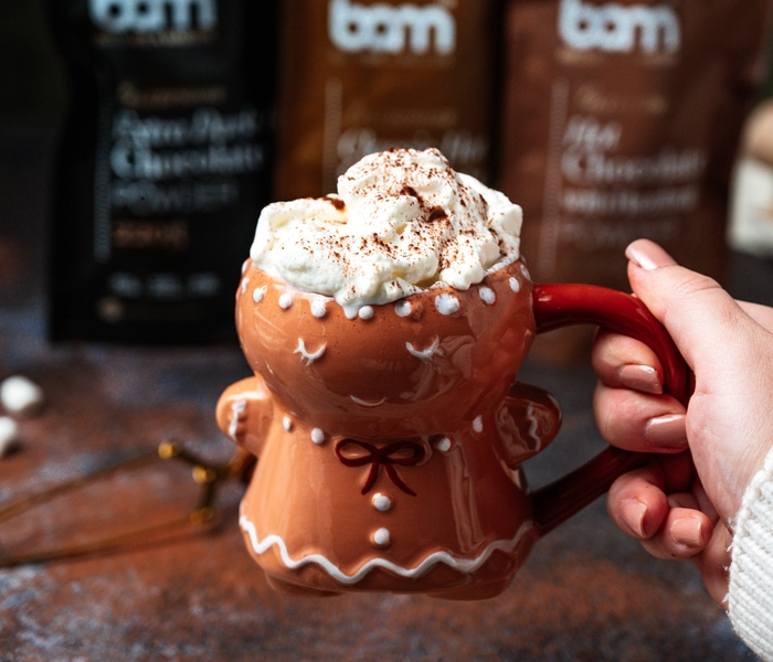 warme chocolademelk met room