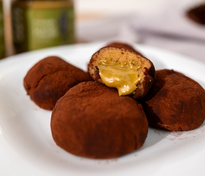 tiramisu balletjes met pistachepasta