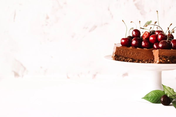 cheesecake met drie lagen chocolade