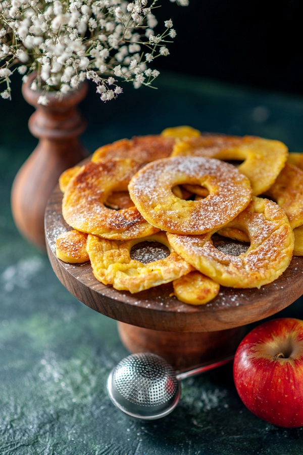 gebakken appelringen