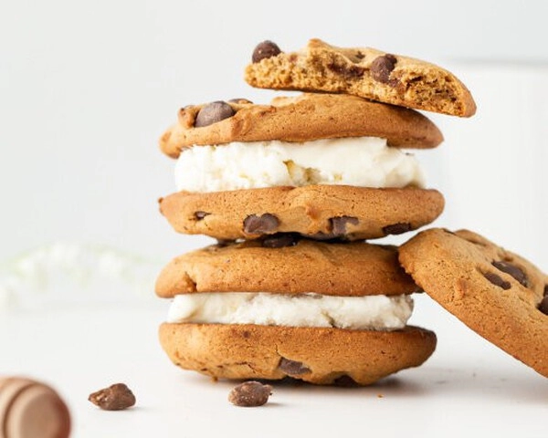 ijssandwiches met koekjes