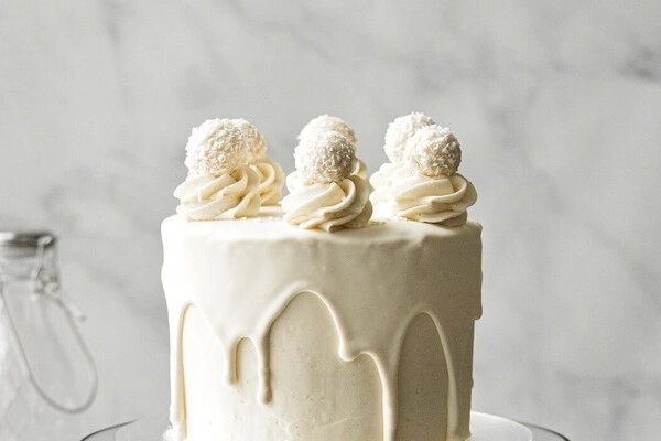 bam glazuur van witte chocolade