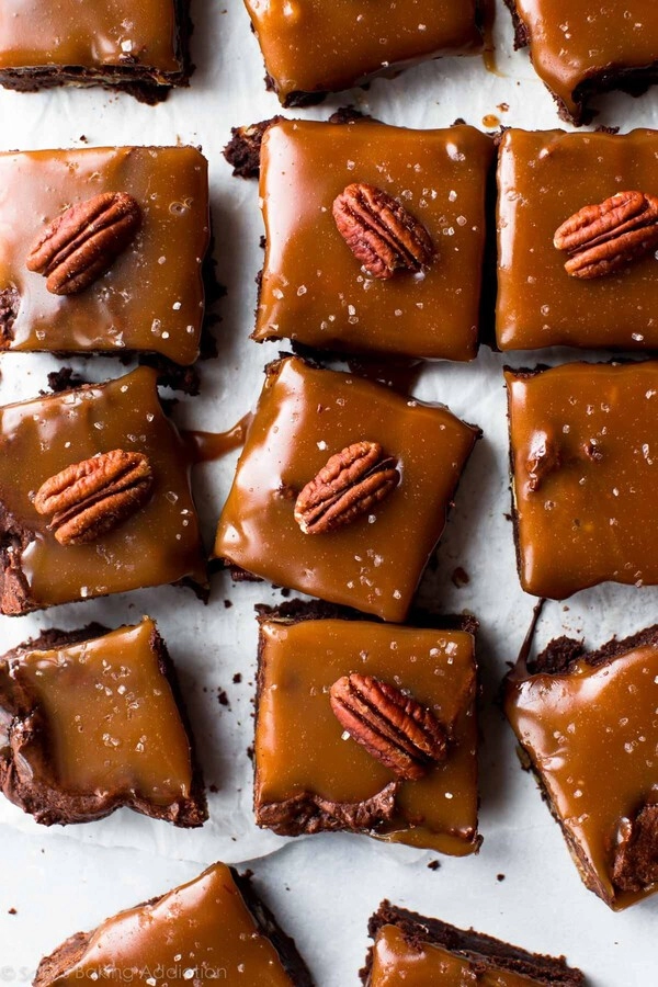 zoute karamel brownies