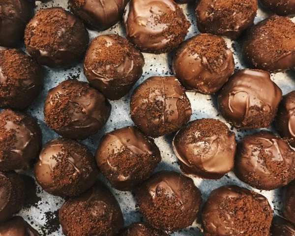 chocolade balletjes met mascarpone vulling
